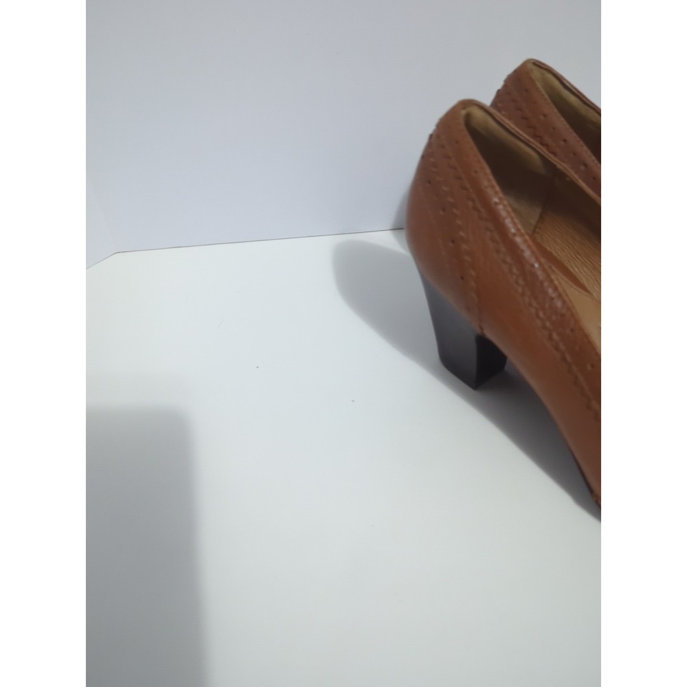 Sofft Loafer Pumps 8.5 Brown Leather Comfort Vintage Style Academia Tassel - Picture 12 of 16